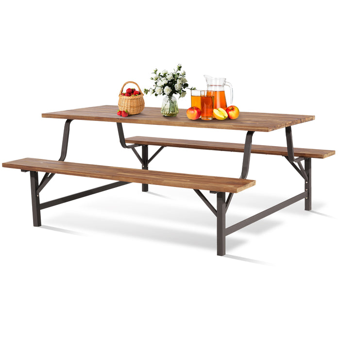 180cm Patio Picnic Table Bench Set