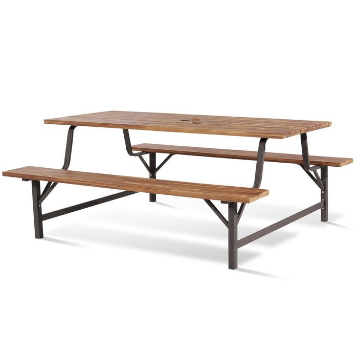 180cm Patio Picnic Table Bench Set