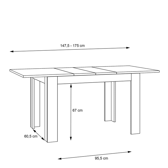 Malte Brun Extending Dining Table in Waterford Oak