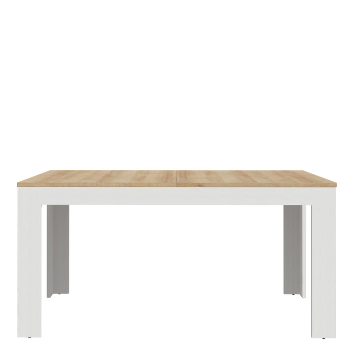 Bohol Extending Dining Table in Riviera Oak/White