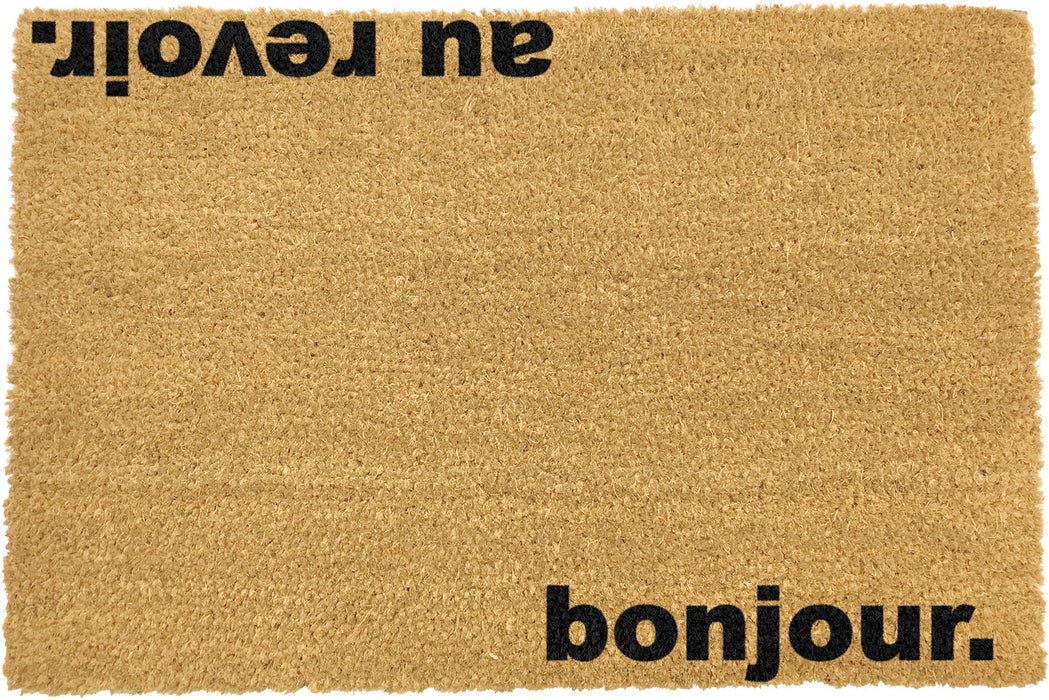 Extra Large Bonjour Aurevoir Doormat