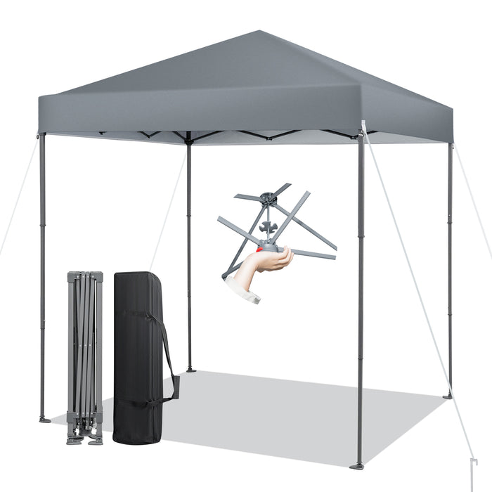 198 x 198 cm Outdoor Pop-up Canopy with Adjustable Height