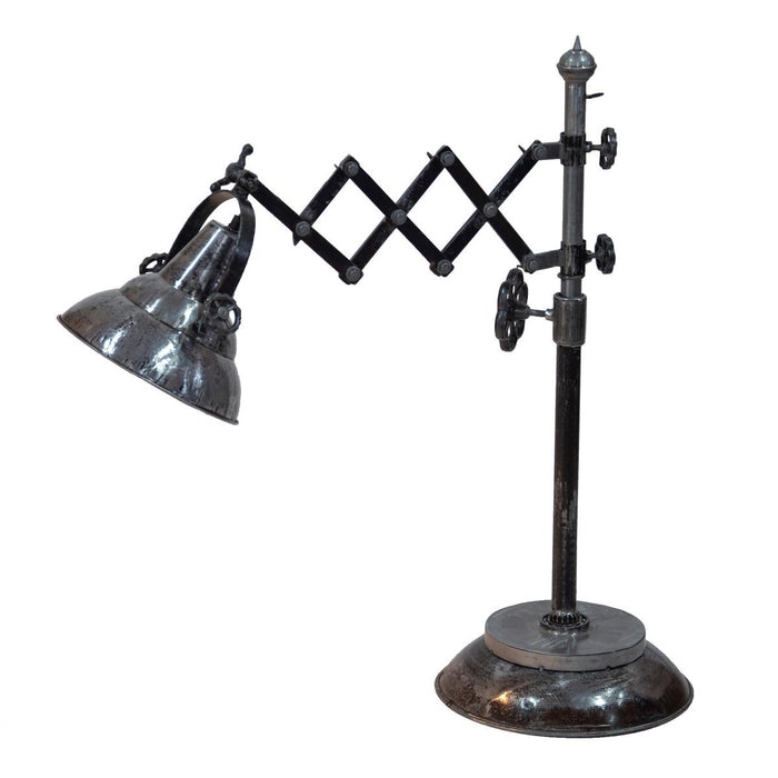 HD-9765 - Reclaimed Iron Steampunk Theme Adjustable Table Lamp