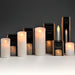 Luxe Collection 3 x 6 White Flickering Flame LED Wax Candle - Furnishing Horizon