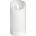Luxe Collection 3 x 6 White Flickering Flame LED Wax Candle