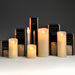 Luxe Collection 3 x 6 Cream Flickering Flame LED Wax Candle - Furnishing Horizon