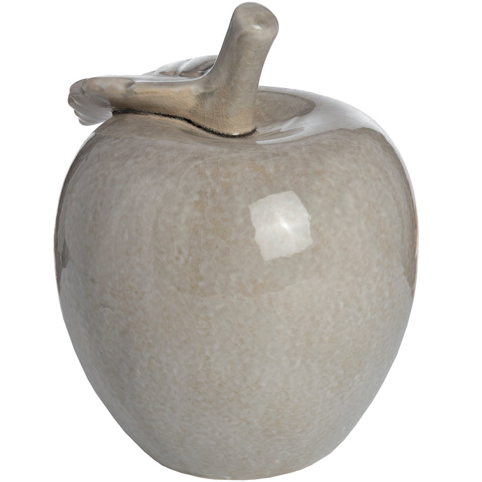 Antique Grey Large Ceramic Apple - Furnishing Horizon
