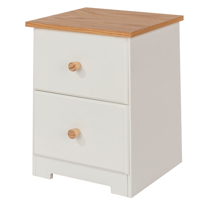 Colorado 2 drawer petite bedside cabinet