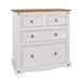 Corona White 2+2 drawer chest 