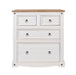 Corona White 2+2 drawer chest 