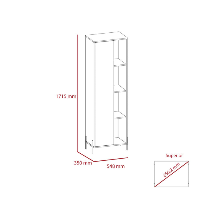 Dallas tall storage & display cabinet