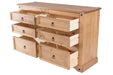 Corona 3+3 drawer wide chest 