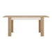 Lyon Medium extending dining table 140/180 cm in Riviera Oak/White High Gloss