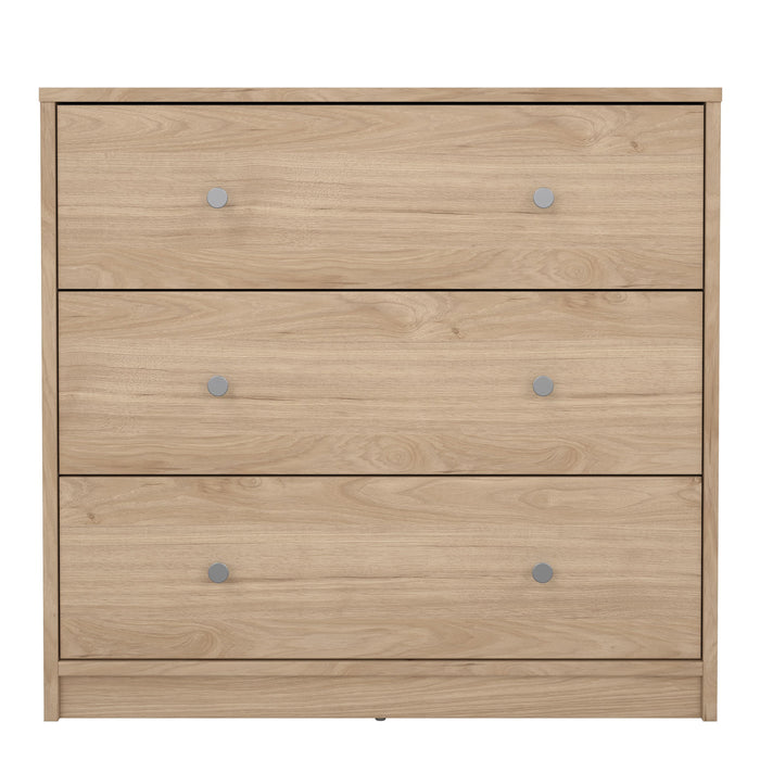 May Chest of 3 Drawers in Jackson Hickory Oak