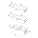 Prima Bookcase 1 Shelf With 2 Drawers + 2 File Drawers In White