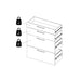 Prima Bookcase 1 Shelf With 2 Drawers + 2 File Drawers In White