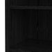 Prima Bookcase 2 Shelves With 2 Drawers + 2 File Drawers In Black Woodgrain