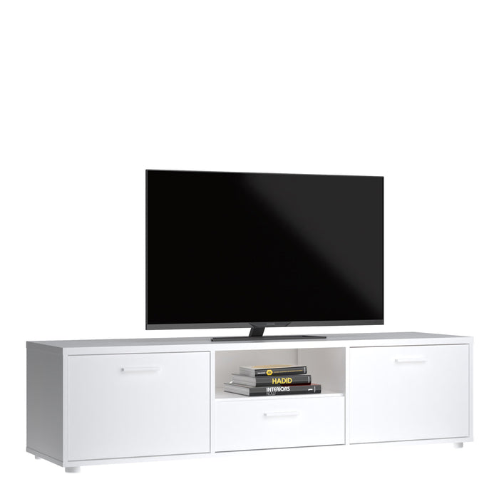 Media TV-unit with 2 doors + 1 drawer 147 cm White