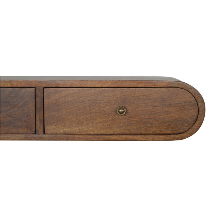 Wall Mounted Chestnut Console Table