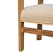 Boucle Cream Solid Wood Chair