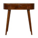 Chestnut Rounded Small Console Table