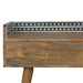 Bone Inlay Gallery Back Console Table