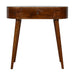 Chestnut Rounded Small Console Table