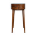 Chestnut Rounded Small Console Table