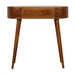 Chestnut Rounded Small Console Table